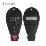 with Chrysler LOGO 5+1 button remote key shell for Chrysler/Dodge/Jeep